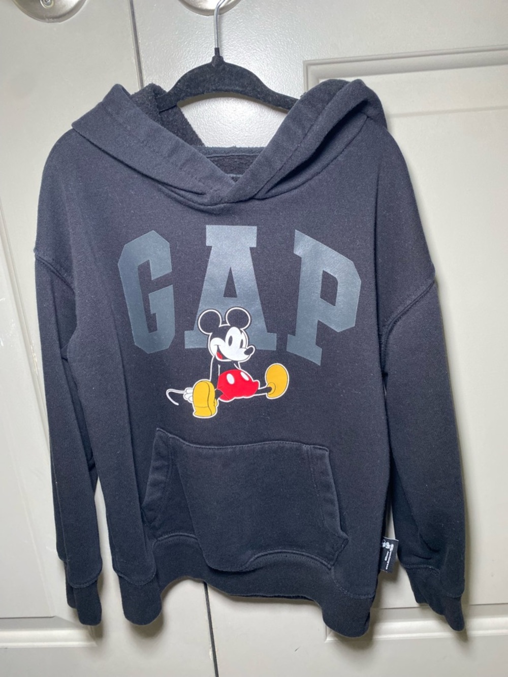 GAP Black Kids Hoodie with Mickey Mouse Graphic